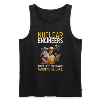 Nuklearingenieur für Kernkraftwerk und Kernenergie - Männer Premium Bio Tank Top - Schwarz - Vorne - Michal (187cm)