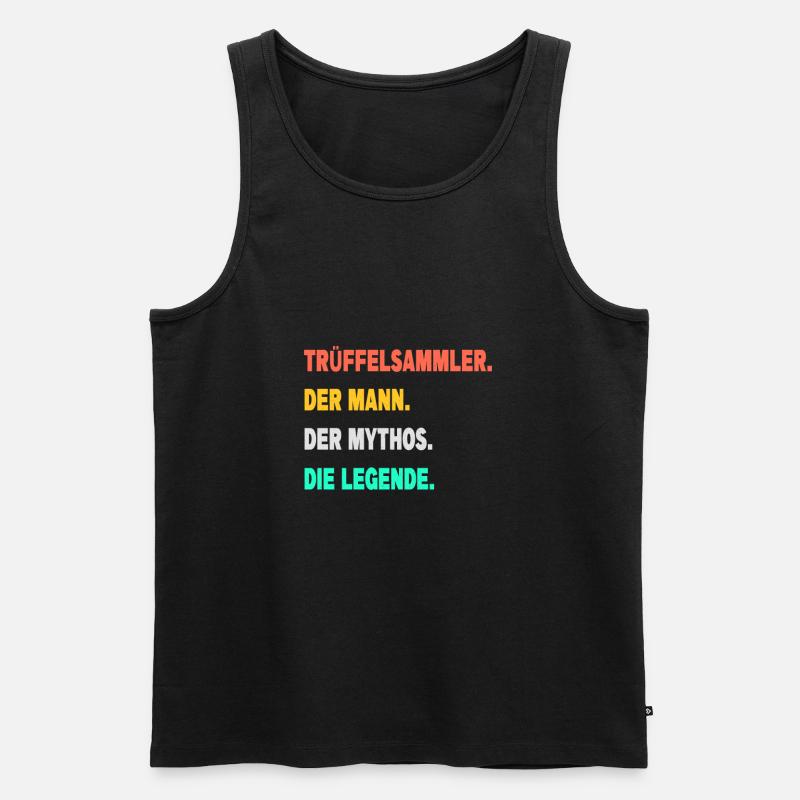 Trüffel suchen Trüffelsammler Trüffelhund Trüffel - Männer Premium Bio Tank Top - Schwarz