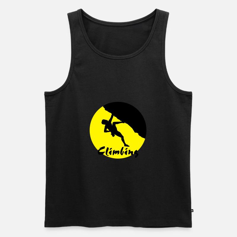 Kletterer, Klettern - Männer Premium Bio Tank Top - Schwarz