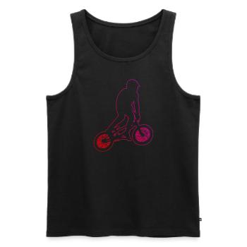Femmes BMX Jeunes Vélos Hommes Cyclisme BMX Vélo - Débardeur bio Premium Homme - noir - Devant - Michal (187cm)