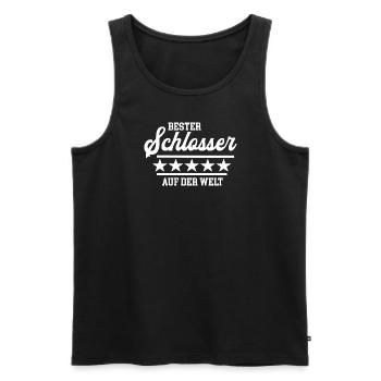 Bester Schlosser Schlosserei Meister Chef Handwerk - Männer Premium Bio Tank Top - Schwarz - Vorne - Michal (187cm)