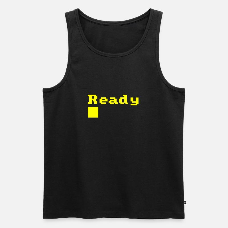 Ready - Männer Premium Bio Tank Top - Schwarz
