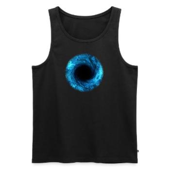 Science Fiction, Black Hole, Universe - Men's Premium Organic Tank Top - black - Front - Michal (187cm)