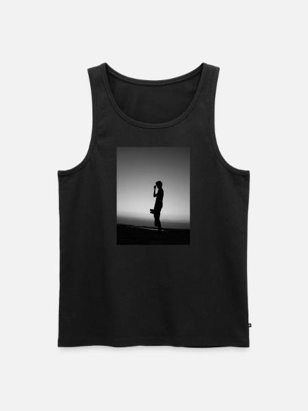 Relax am Strand - Männer Premium Bio Tank Top - Schwarz