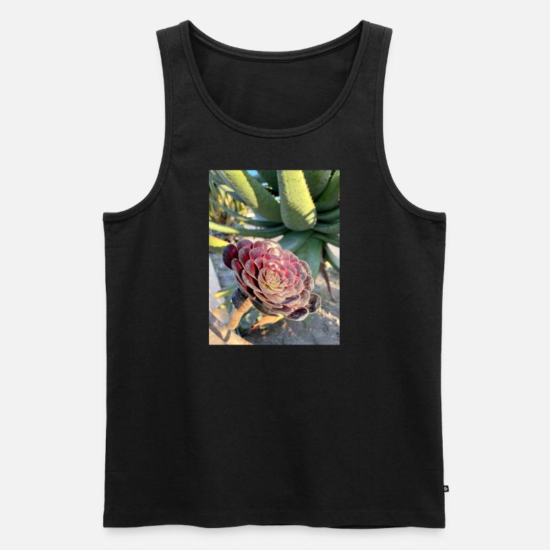Aeonium - Männer Premium Bio Tank Top - Schwarz