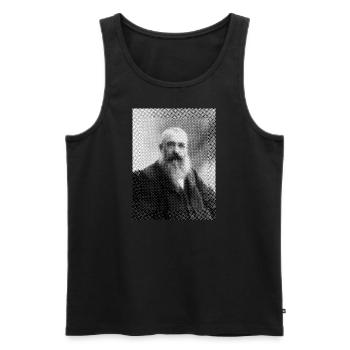 Claude Monet - Männer Premium Bio Tank Top - Schwarz - Vorne - Michal (187cm)
