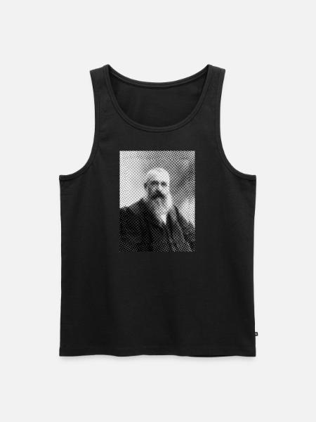 Claude Monet - Männer Premium Bio Tank Top - Schwarz