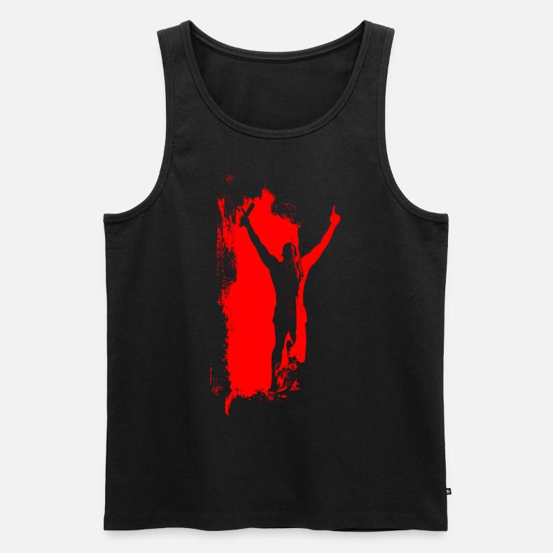 Staffelläufer - Männer Premium Bio Tank Top - Schwarz