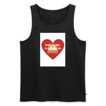 Bett Gedicht - Männer Premium Bio Tank Top - Schwarz - Vorne - AI Model Male 178 light (178cm)