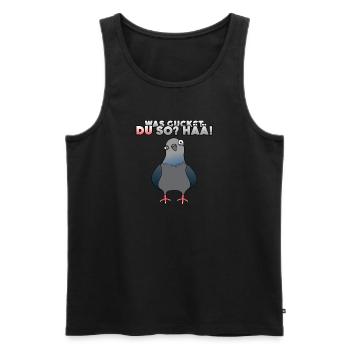 blockedTitle - Männer Premium Bio Tank Top - Schwarz - Vorne - Michal (187cm)