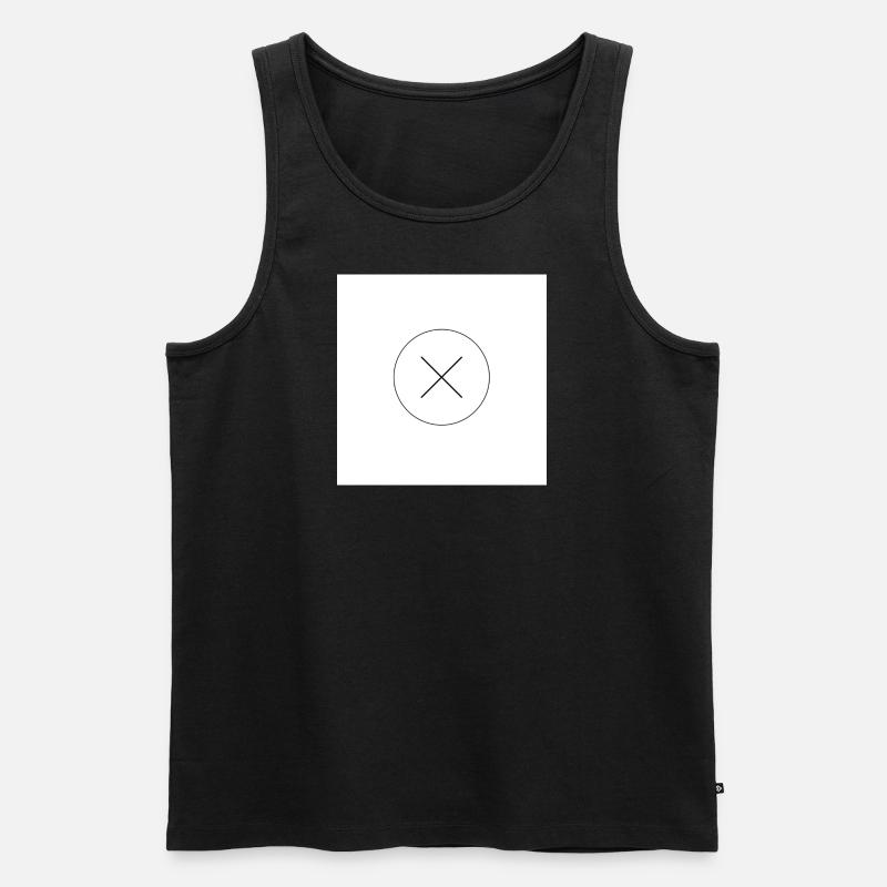 X - Männer Premium Bio Tank Top - Schwarz
