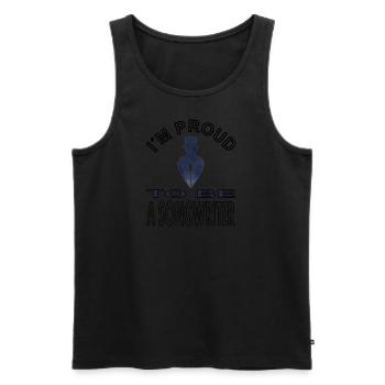 Songwriter Melodie Maestro Dirigent Geschenkidee - Männer Premium Bio Tank Top - Schwarz - Vorne - AI Model Male 178 light (178cm)