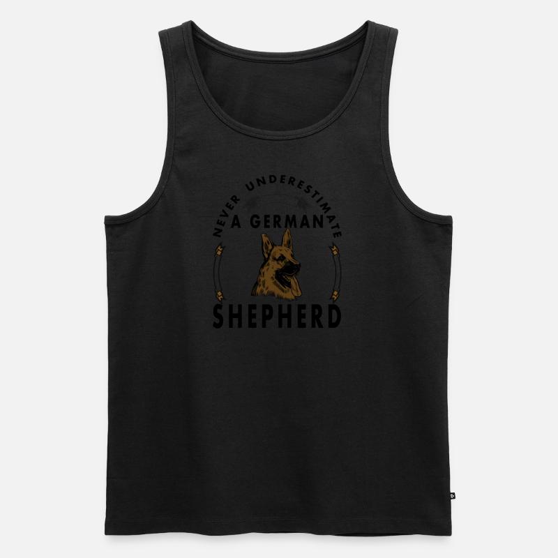 Deutscher Schäferhund Hunde Sprüche Geschenkidee - Männer Premium Bio Tank Top - undefined