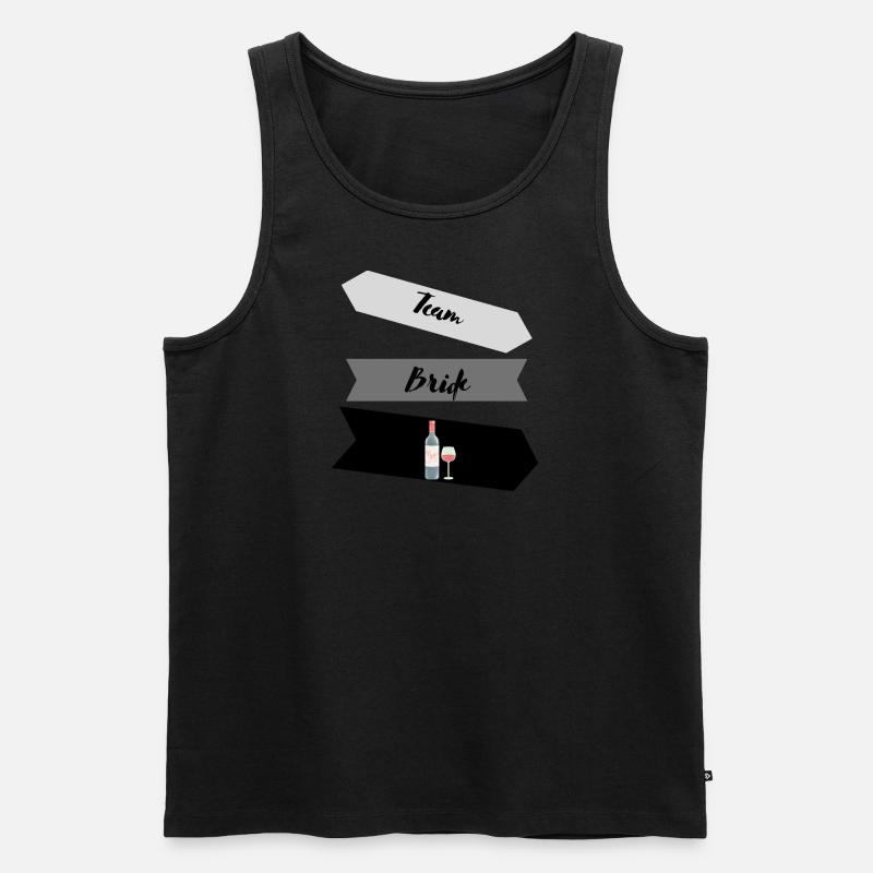 Tram Bride - Männer Premium Bio Tank Top - Schwarz