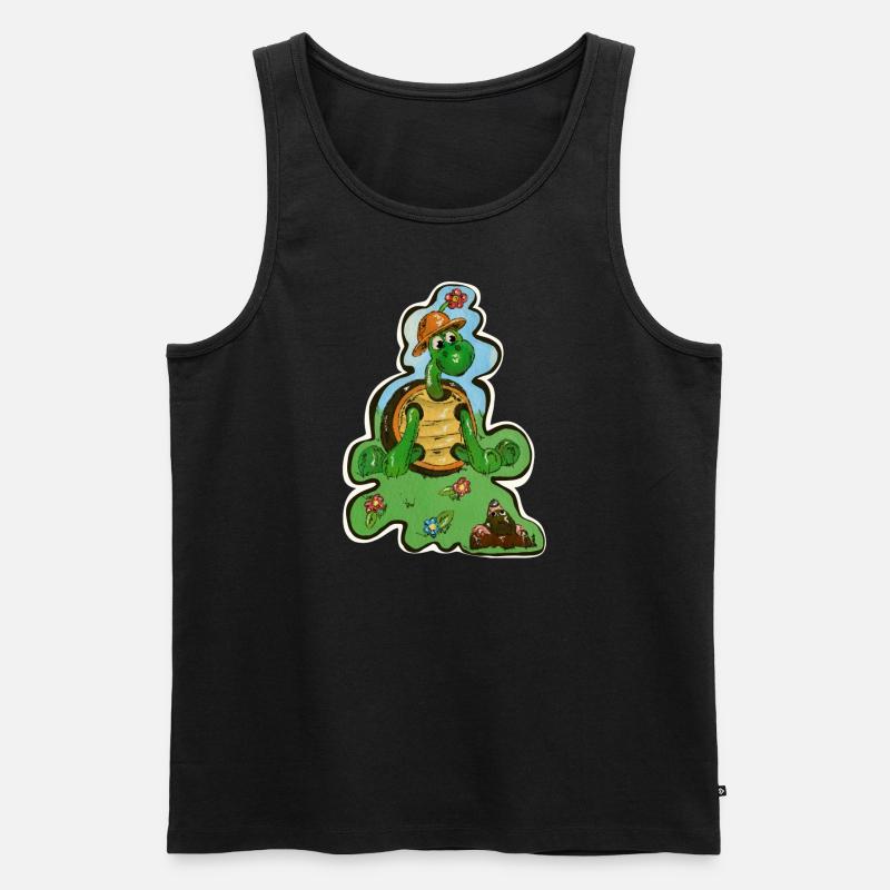 Chill Kröte - Männer Premium Bio Tank Top - Schwarz