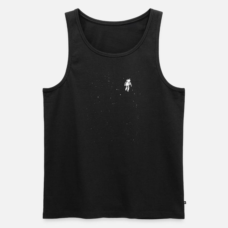 Astronaute dans l’espace - Débardeur bio Premium Homme - noir