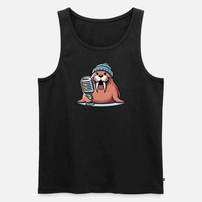 Walross On-Air - Männer Premium Bio Tank Top - undefined