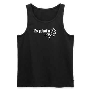 Es gabat a Leich - Männer Premium Bio Tank Top - Schwarz - Vorne - AI Model Male 178 light (178cm)