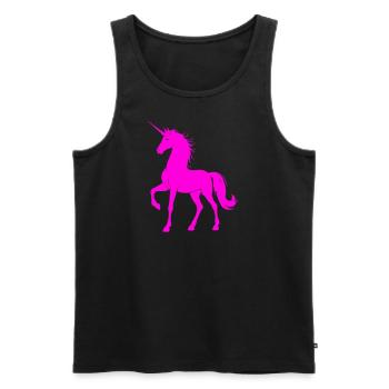 Licorne - Débardeur bio Premium Homme - noir - Devant - Michal (187cm)