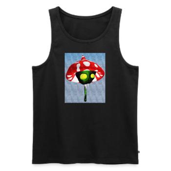 Toadstool Vampire - Men's Premium Organic Tank Top - black - Front - Michal (187cm)