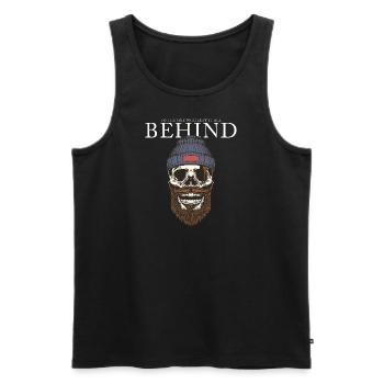Sailor With Beard To The One Who Left It All Behind - Men's Premium Organic Tank Top - black - Front - Michal (187cm)