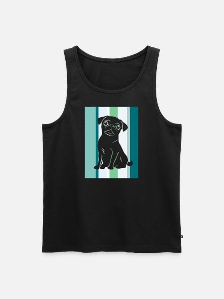 Hund Koeter - Männer Premium Bio Tank Top - Schwarz
