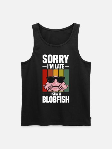 Blobfisch - Männer Premium Bio Tank Top - Schwarz
