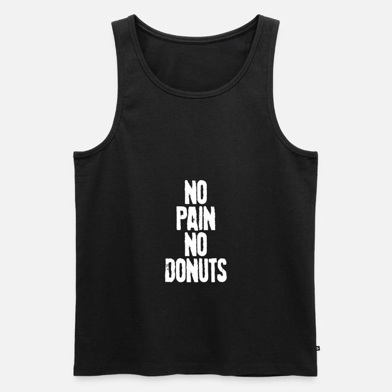 Donut - Männer Premium Bio Tank Top - Schwarz