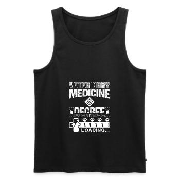 Veterinary Medicine Degree Loading - Männer Premium Bio Tank Top - Schwarz - Vorne - AI Model Male 178 light (178cm)