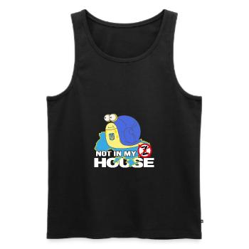 ukraine support zelenskyi ukraina slava ukraini - Men's Premium Organic Tank Top - black - Front - AI Model Male 178 light (178cm)