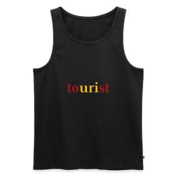 Spanish Tourist Spain Gift Idea Holiday - Men's Premium Organic Tank Top - black - Front - Michal (187cm)