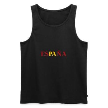 ESPAÑA Spain Gift Idea Flag Flag Spanish - Men's Premium Organic Tank Top - black - Front - Michal (187cm)