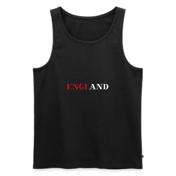 Idée cadeau Angleterre Royaume-Uni Drapeau britannique - Débardeur bio Premium Homme - noir - Devant - Michal (187cm)