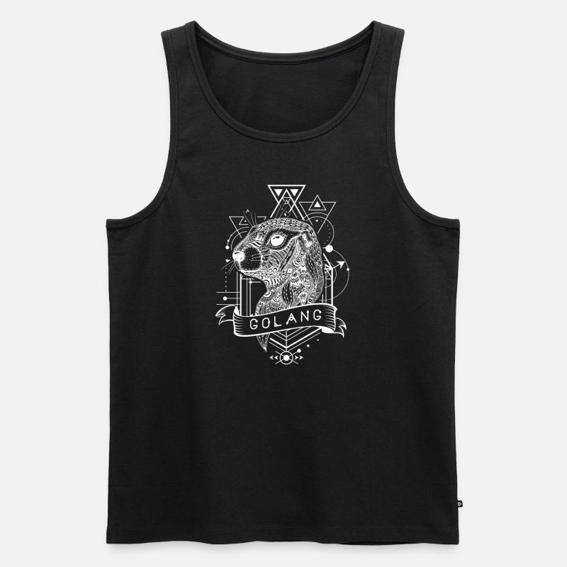 golang go Programmiersprache - Männer Premium Bio Tank Top - Schwarz