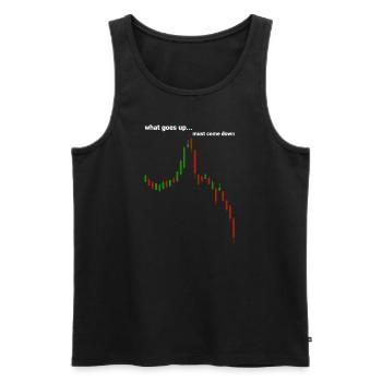 Downtrend - Männer Premium Bio Tank Top - Schwarz - Vorne - Michal (187cm)