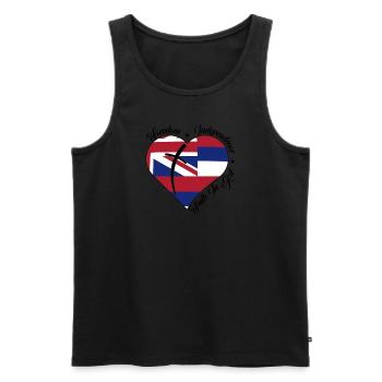 Freedom Faith in God - Hawaii - Men's Premium Organic Tank Top - black - Front - Michal (187cm)