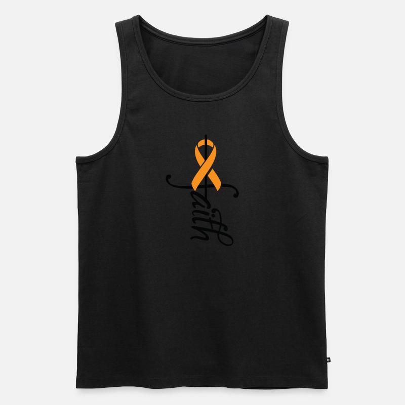 Ribbon -Dialysebewusstsein - Männer Premium Bio Tank Top - undefined