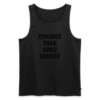 Härter Als Lungenkrebs - Männer Premium Bio Tank Top - Schwarz - Vorne - Michal (187cm)