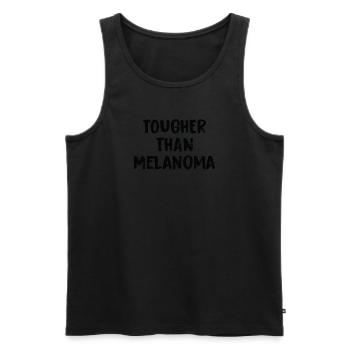Härter Als Melanom-Krebs - Männer Premium Bio Tank Top - Schwarz - Vorne - Michal (187cm)