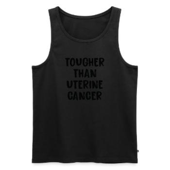 Härter Als Gebärmutterkrebs - Männer Premium Bio Tank Top - Schwarz - Vorne - Michal (187cm)