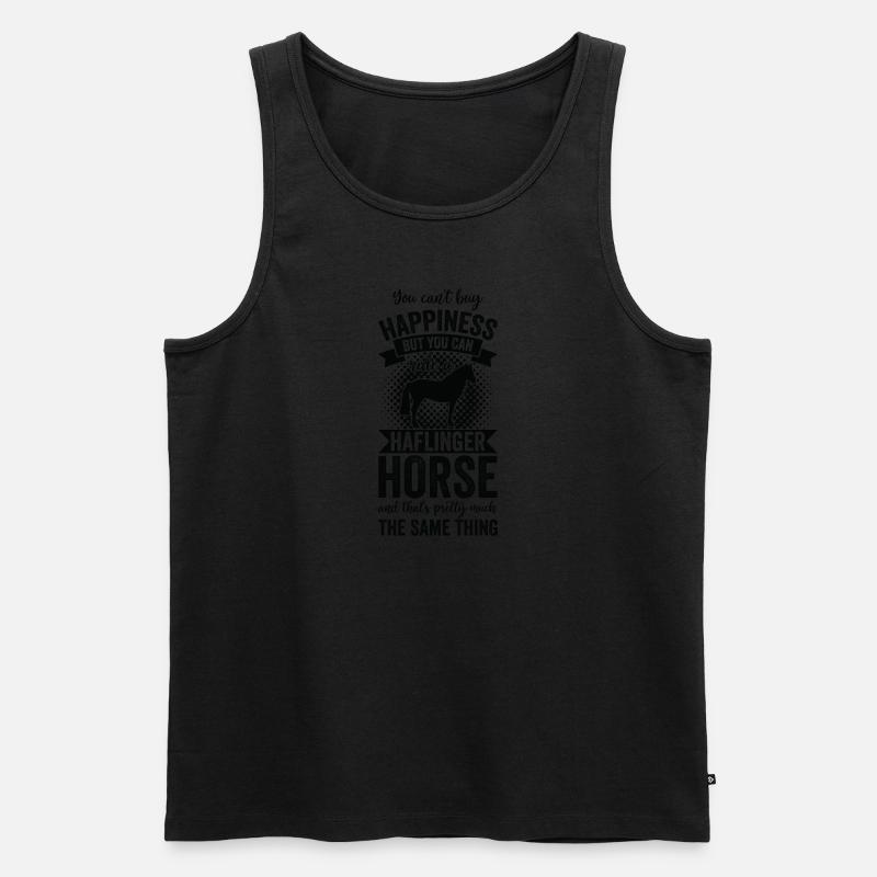 Reiten - Haflinger-Pferd - Männer Premium Bio Tank Top - undefined