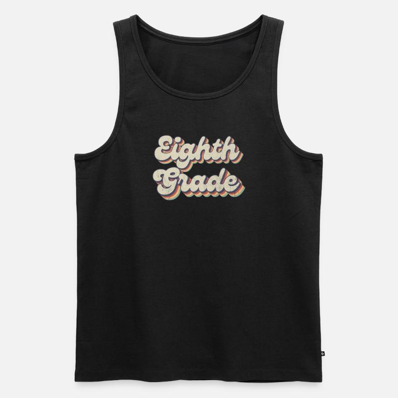 Boho Rainbow - Eighth Grade Teacher - Men's Premium Organic Tank Top - undefined