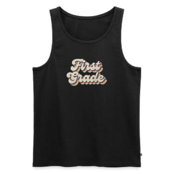 Boho Rainbow - Enseignant de première année - Débardeur bio Premium Homme - noir - Devant - Michal (187cm)
