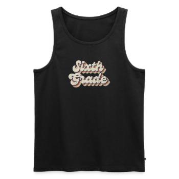 Boho Rainbow - Lehrer Der Sechsten Klasse - Männer Premium Bio Tank Top - Schwarz - Vorne - AI Model Male 178 light (178cm)