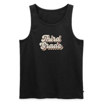Boho Rainbow - Lehrer Der Dritten Klasse - Männer Premium Bio Tank Top - Schwarz - Vorne - AI Model Male 178 light (178cm)