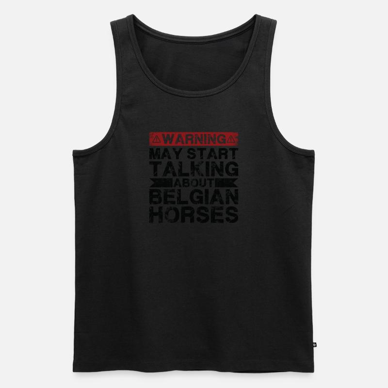 Apropos Belgisches Pferd - Männer Premium Bio Tank Top - undefined