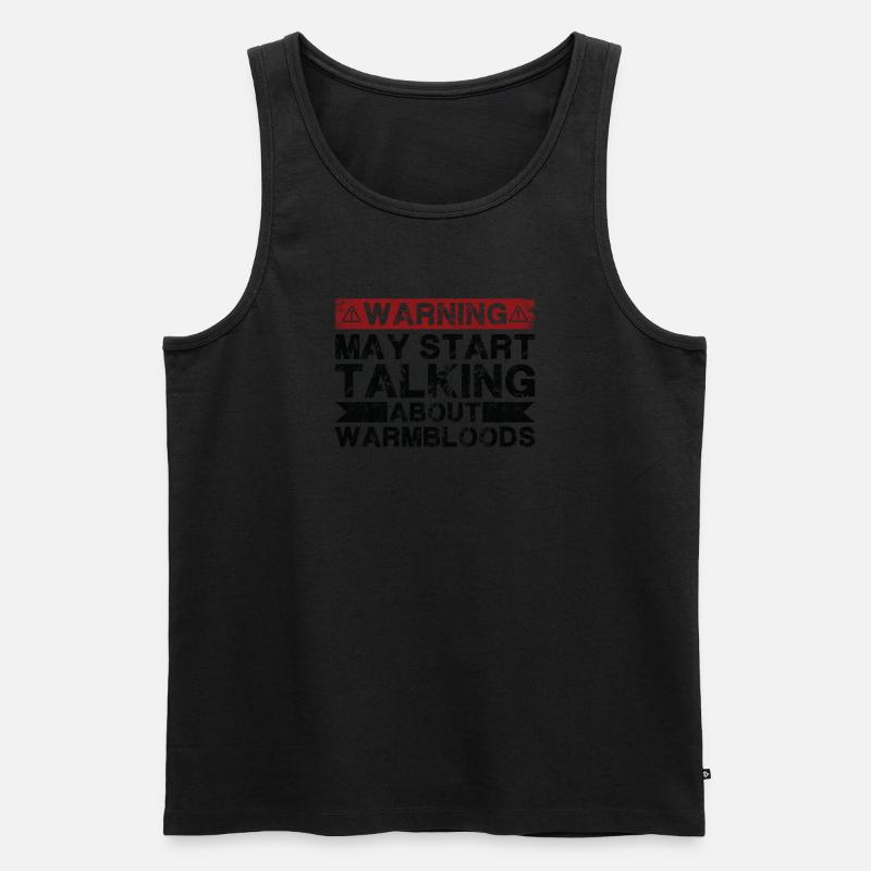 Über Warmblut Sprechen - Männer Premium Bio Tank Top - undefined