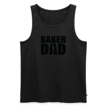Job - Le père de Baker - Débardeur bio Premium Homme - noir - Devant - Michal (187cm)