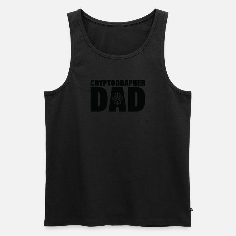 Job - Kryptograph Dad - Männer Premium Bio Tank Top - undefined