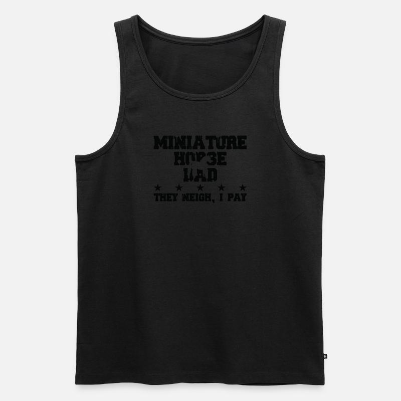 Pferdevater - Miniaturpferd - Männer Premium Bio Tank Top - undefined